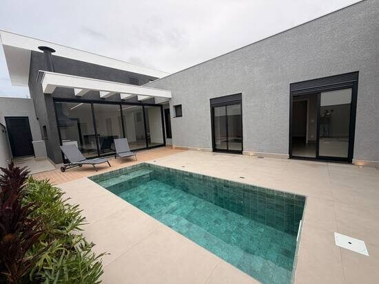 Casa Terrea de Alto Padrao em Condominio - Pampulha, Sorocaba - 3 Suites - Piscina - 189m2 - Nova