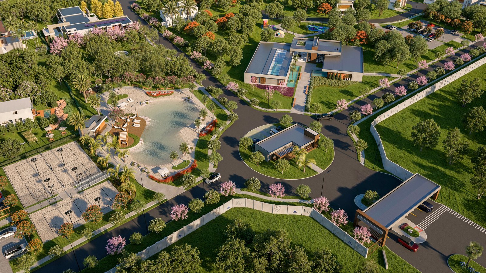 Lago Azul II: golfe, praia artificial e lotes liberados para construir em Araçoiaba